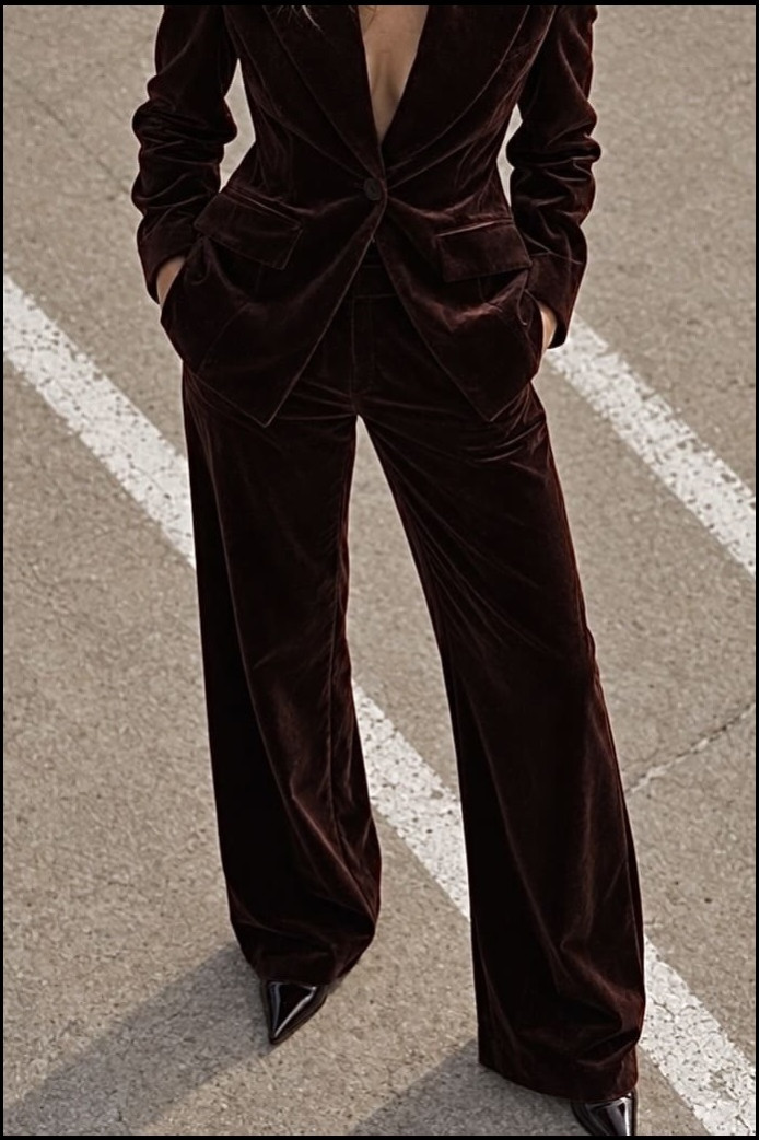 PANTALONES CHOCOLATE VELVET BY FETICHE SUANCES