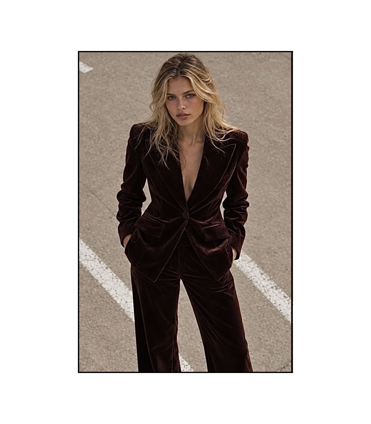 BLAZER CHOCOLATE VELVET BY FETICHE SUANCES