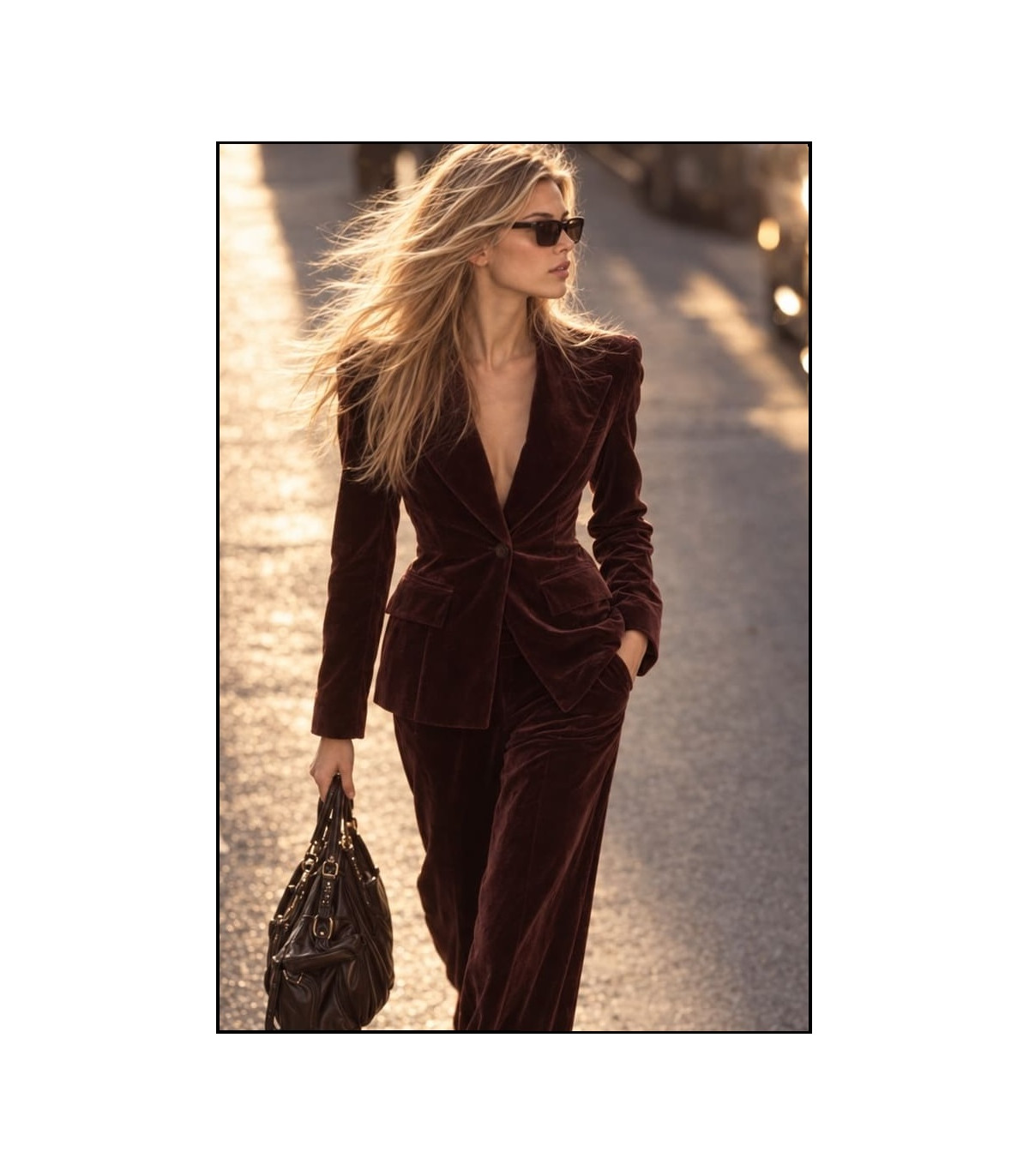 BLAZER CHOCOLATE VELVET BY FETICHE SUANCES