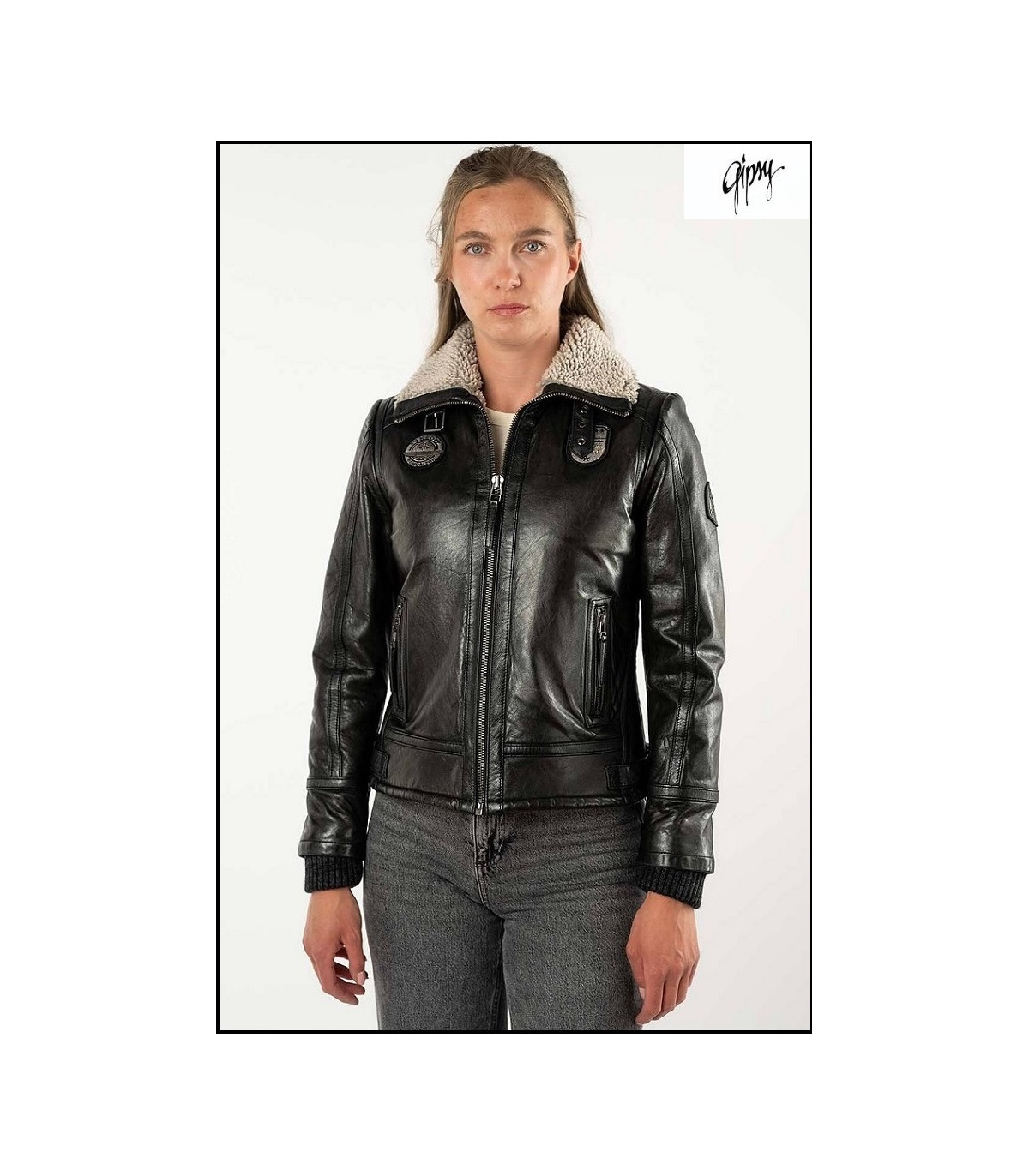 CAZADORA PIEL AVIADOR GIPSY