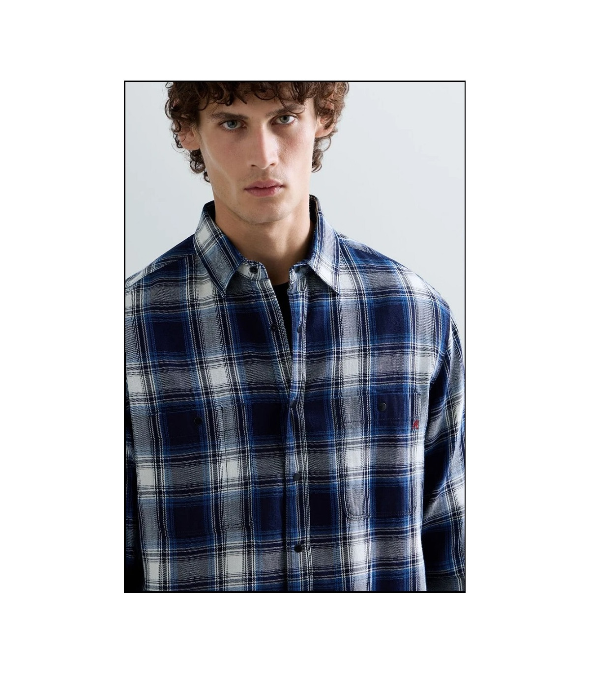 CAMISA DE CUADROS ÍNDIGO REPLAY