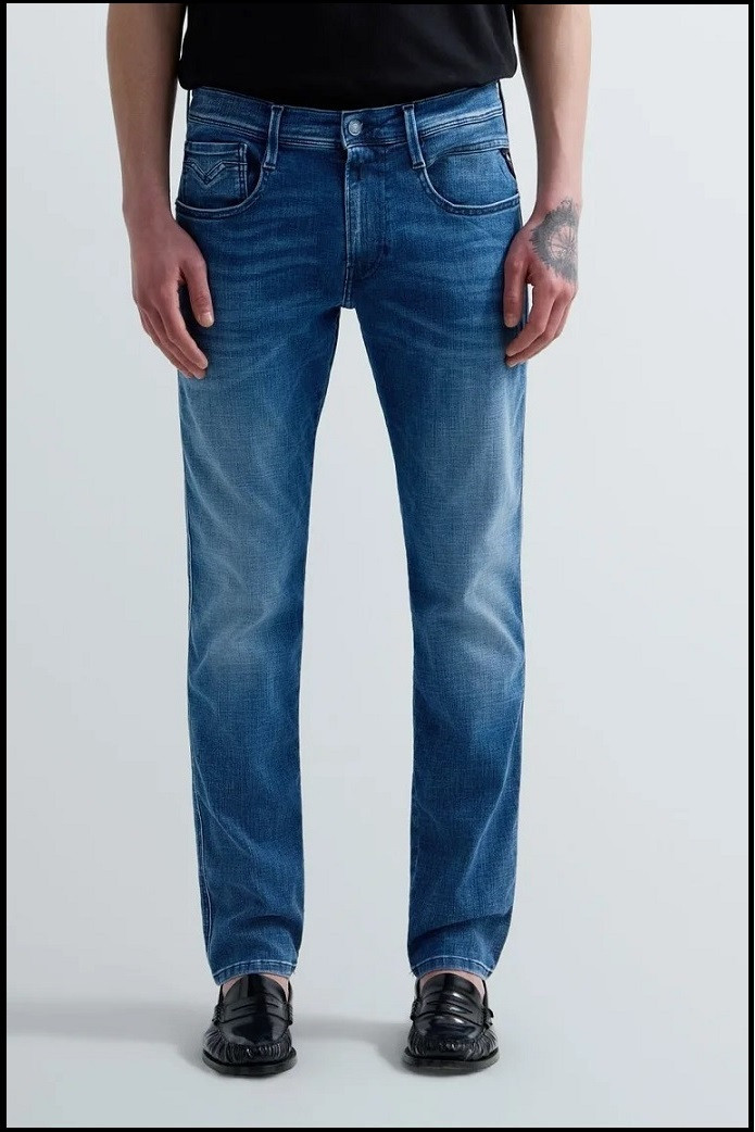 VAQUEROS SLIM FIT ANBASS MEDIUM BLUE REPLAY