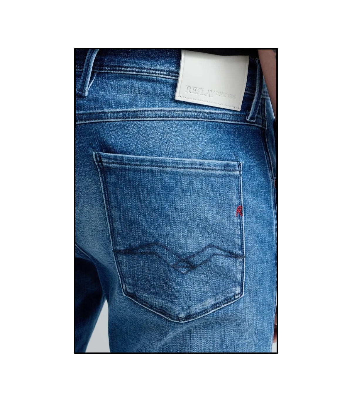 VAQUEROS SLIM FIT ANBASS MEDIUM BLUE REPLAY