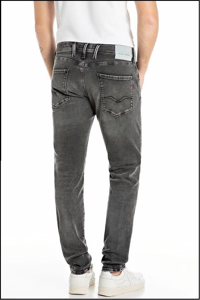 VAQUEROS SLIM FIT ANBASS GRIS REPLAY