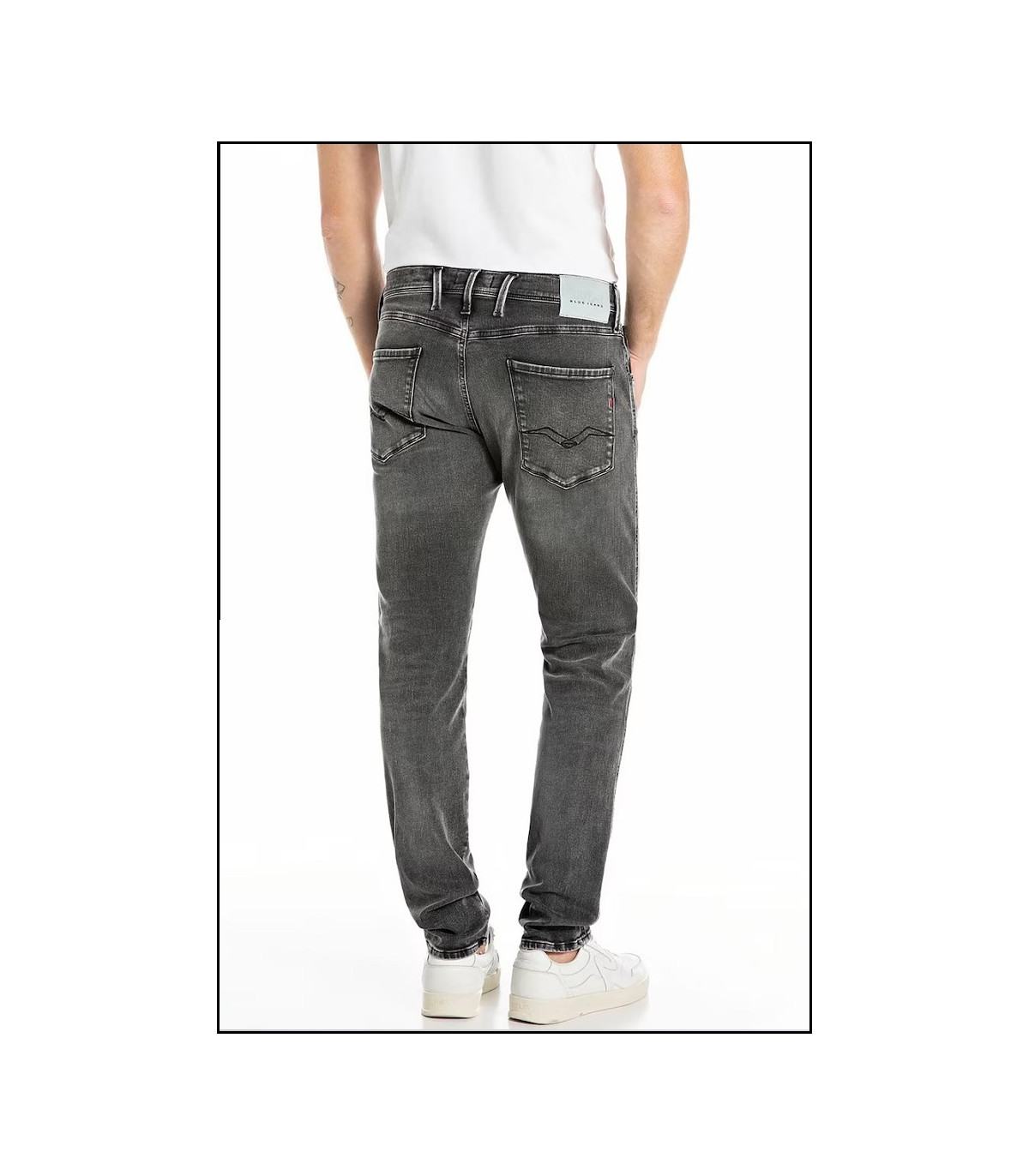 VAQUEROS SLIM FIT ANBASS GRIS REPLAY