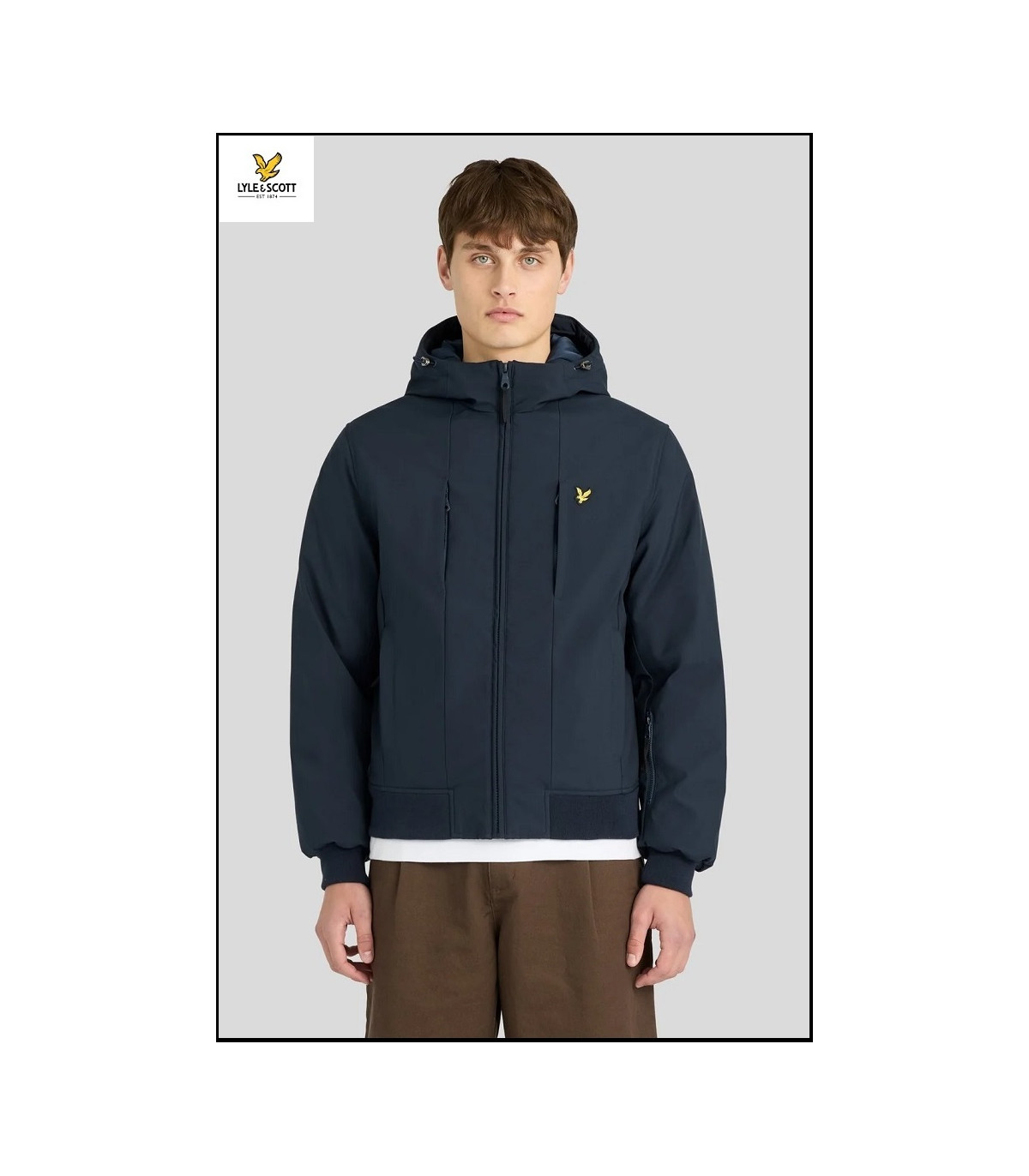 CHAQUETA SOFTSHELL ACOLCHADA AZUL MARINO LYLE & SCOTT
