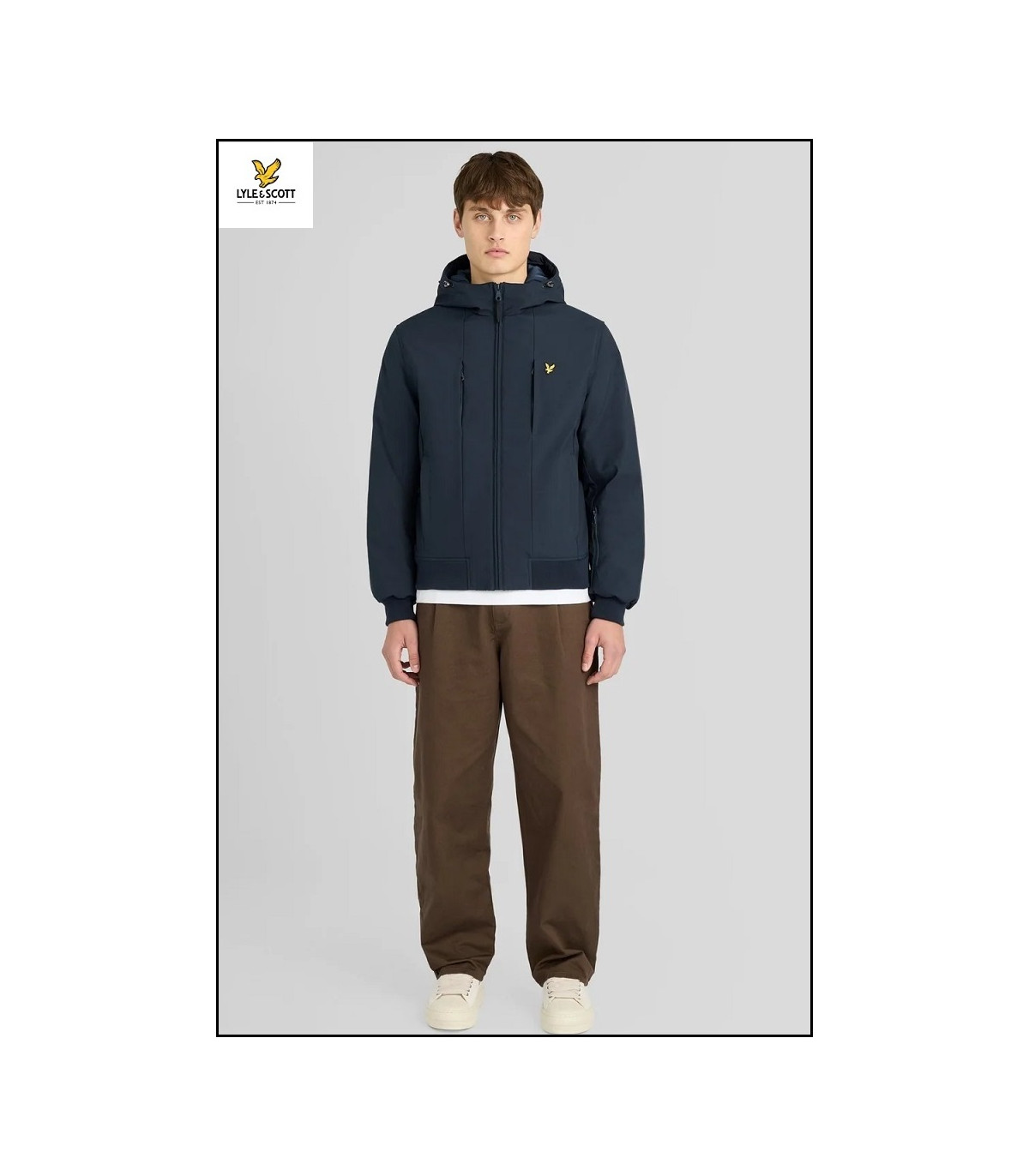 CHAQUETA SOFTSHELL ACOLCHADA AZUL MARINO LYLE & SCOTT