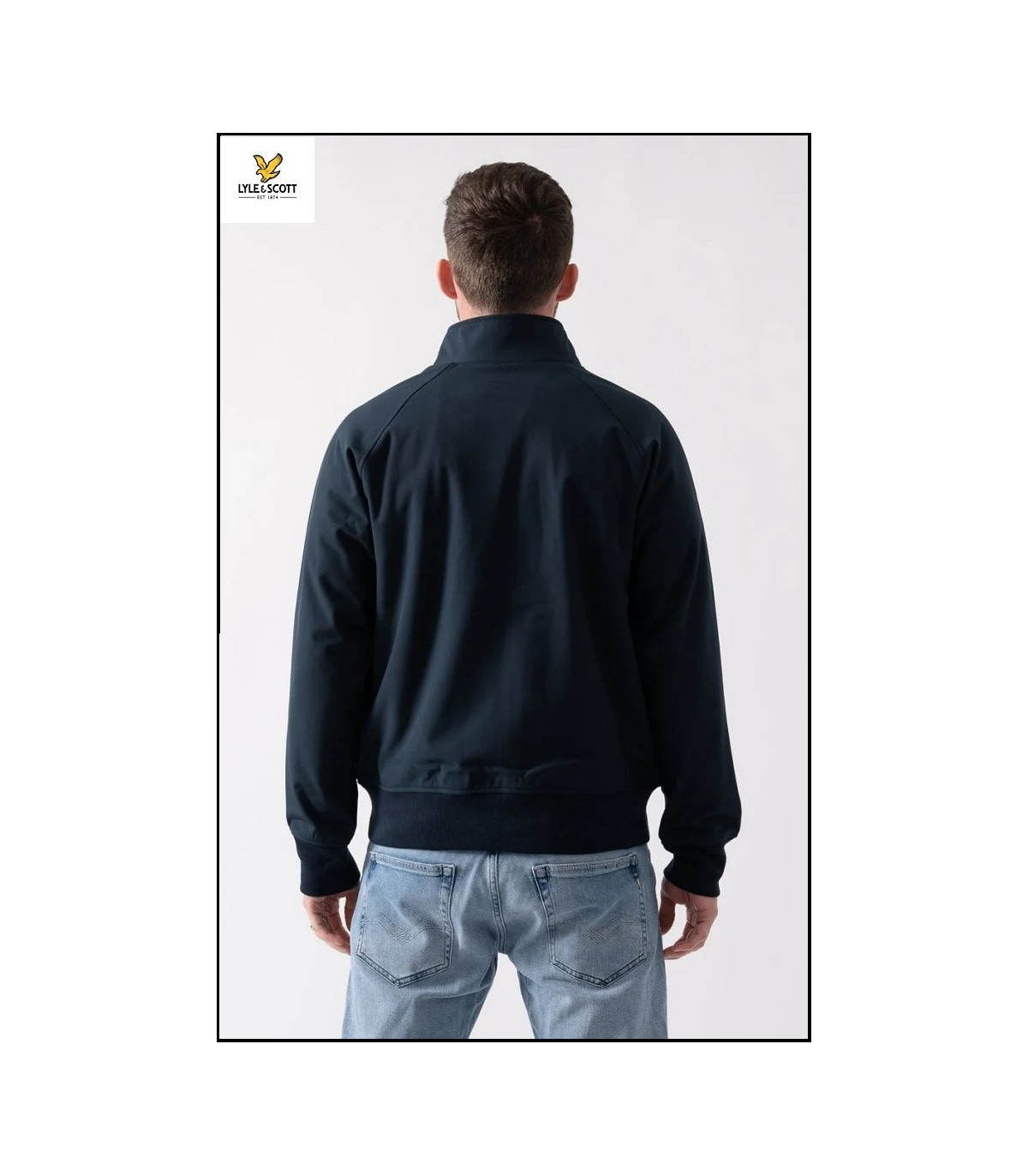 CHAQUETA SOFTSHELL HARRINGTON AZUL MARINO LYLE & SCOTT