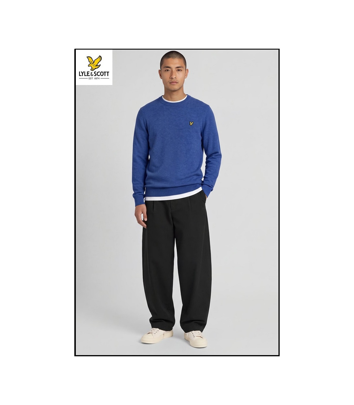 JERSEY FRENCH NAVY LYLE & SCOTT