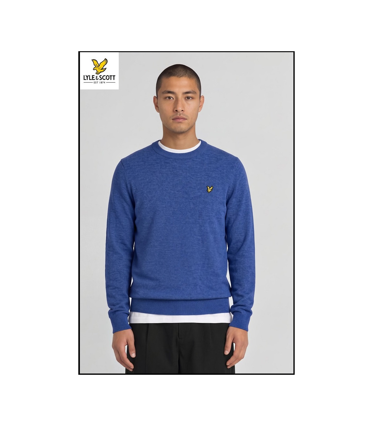 JERSEY FRENCH NAVY LYLE & SCOTT