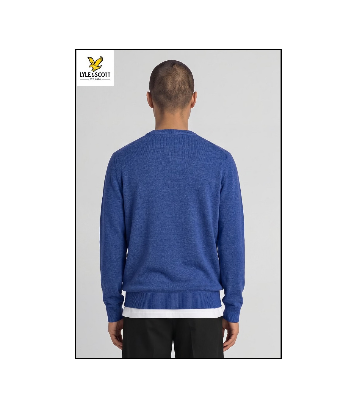 JERSEY FRENCH NAVY LYLE & SCOTT