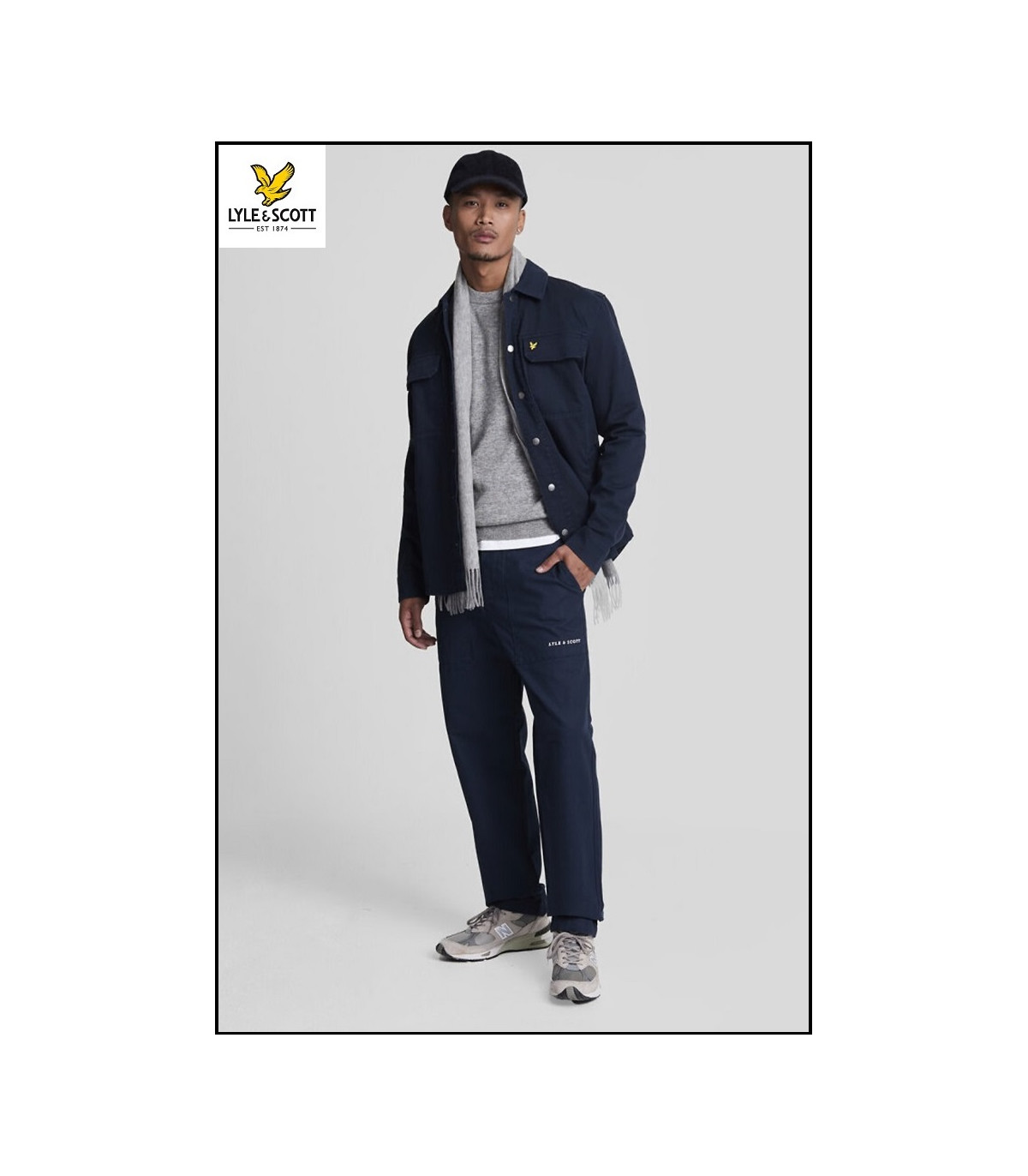 JERSEY MID GREY MARL LYLE & SCOTT