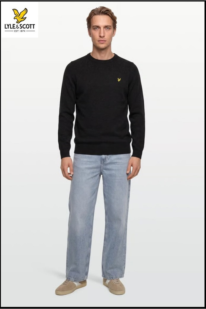 JERSEY JET BLACK MARL LYLE & SCOTT