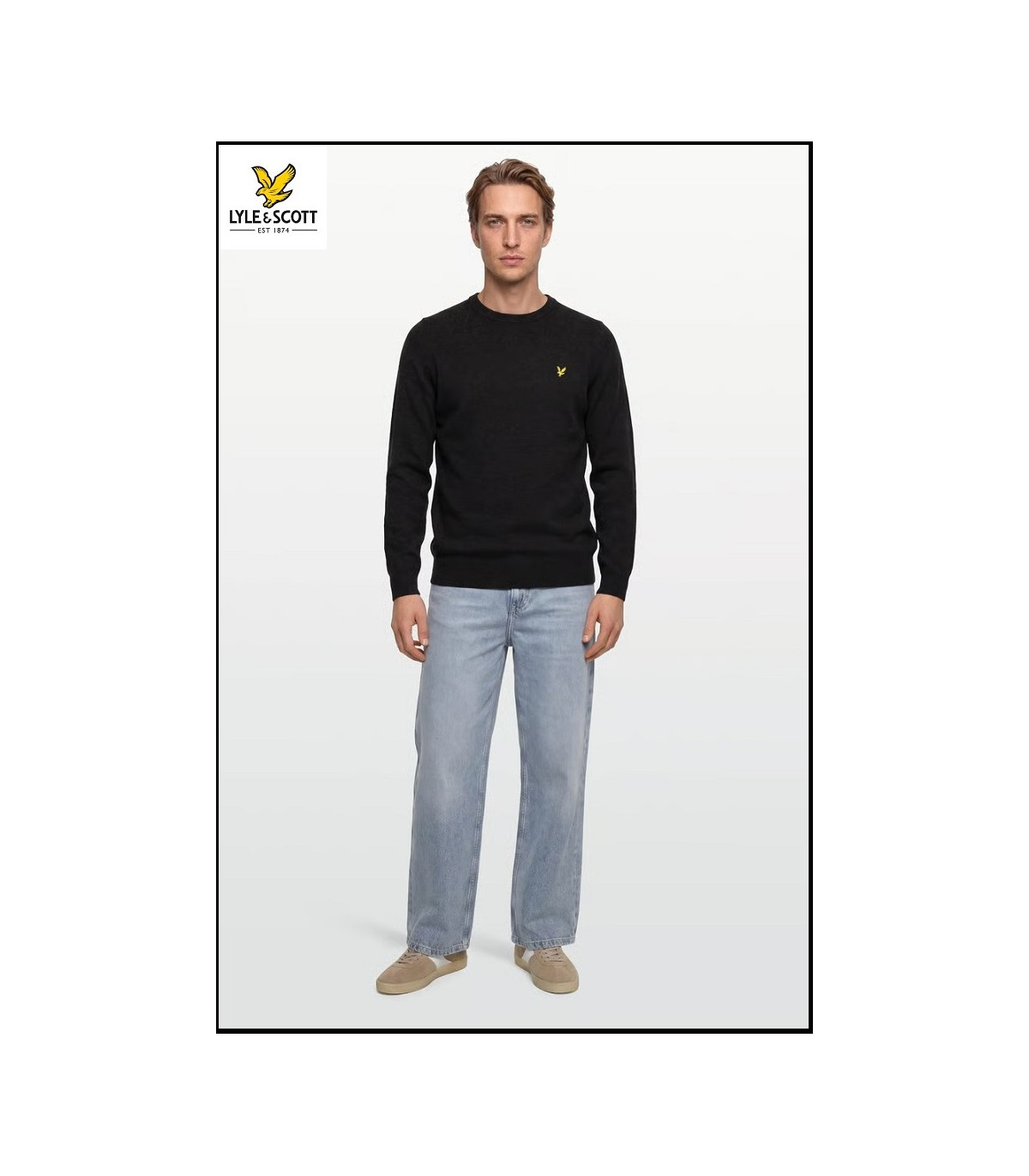 JERSEY JET BLACK MARL LYLE & SCOTT