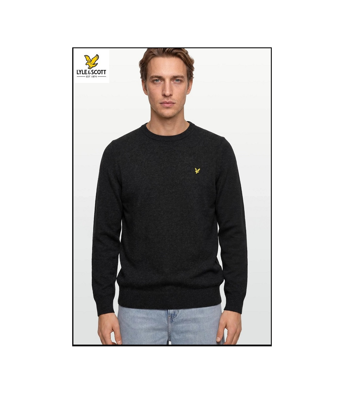 JERSEY JET BLACK MARL LYLE & SCOTT