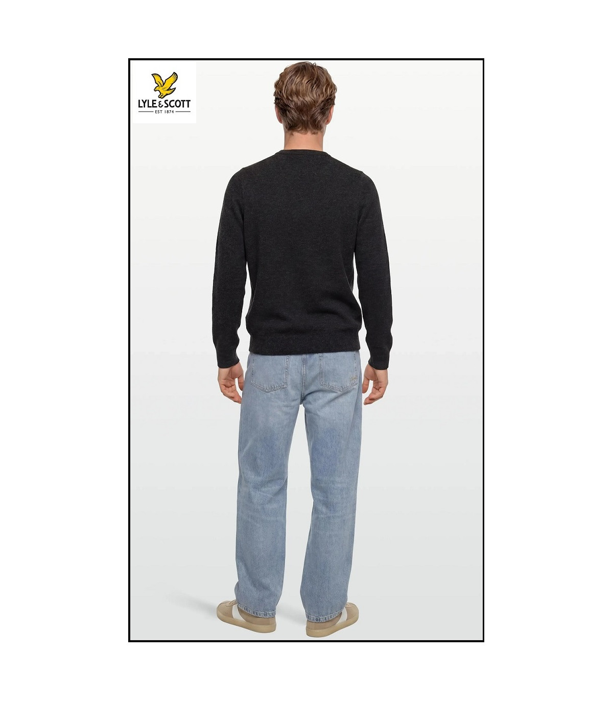 JERSEY JET BLACK MARL LYLE & SCOTT