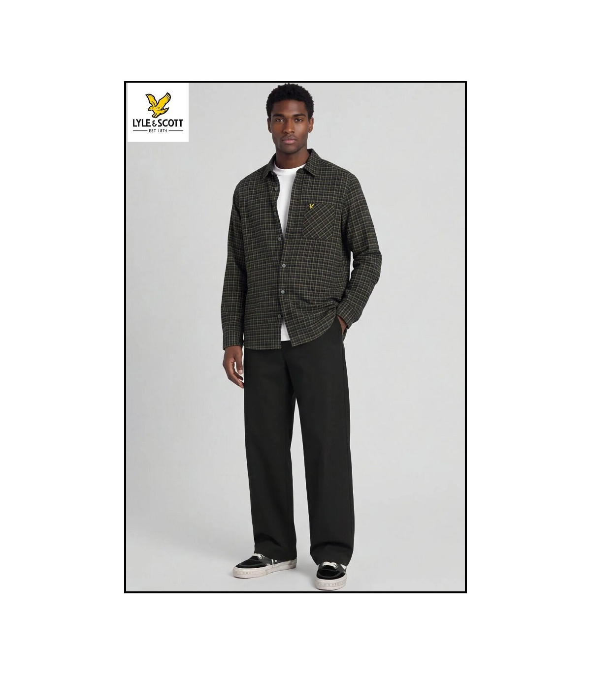 CAMISA FRANELA CUADROS TARTAN LYLE &SCOTT