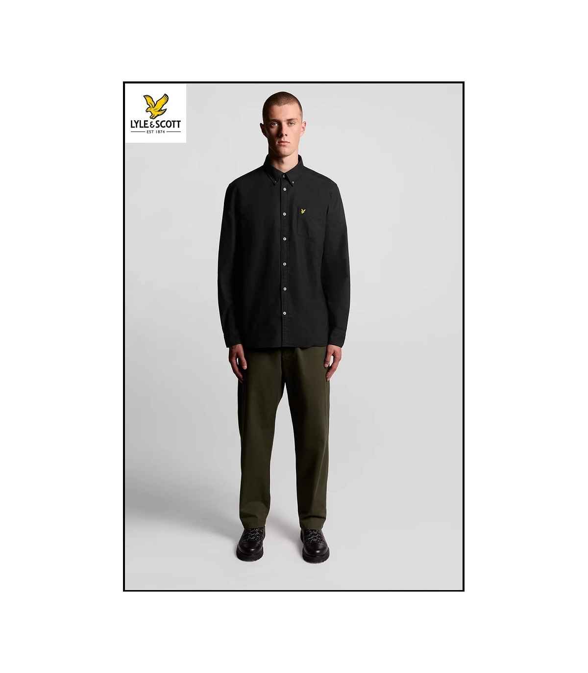 CAMISA NEGRA LYLE & SCOTT