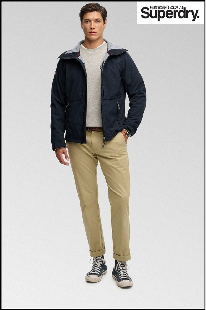 CHAQUETA AZUL TREKKER SOFTSHELL SUPERDRY