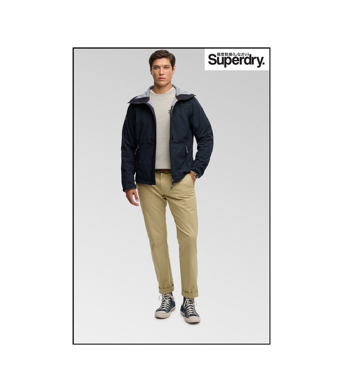 CHAQUETA AZUL TREKKER SOFTSHELL SUPERDRY