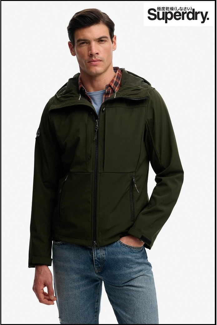 CHAQUETA VERDE TREKKER SOFTSHELL SUPERDRY