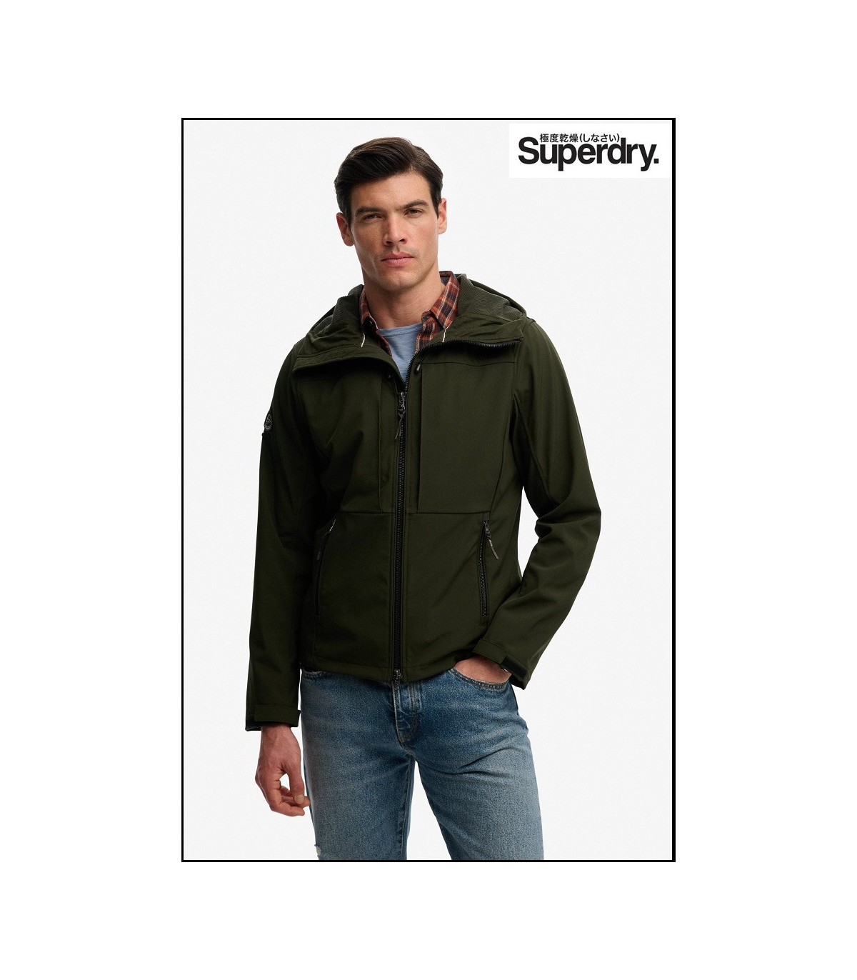 CHAQUETA VERDE TREKKER SOFTSHELL SUPERDRY