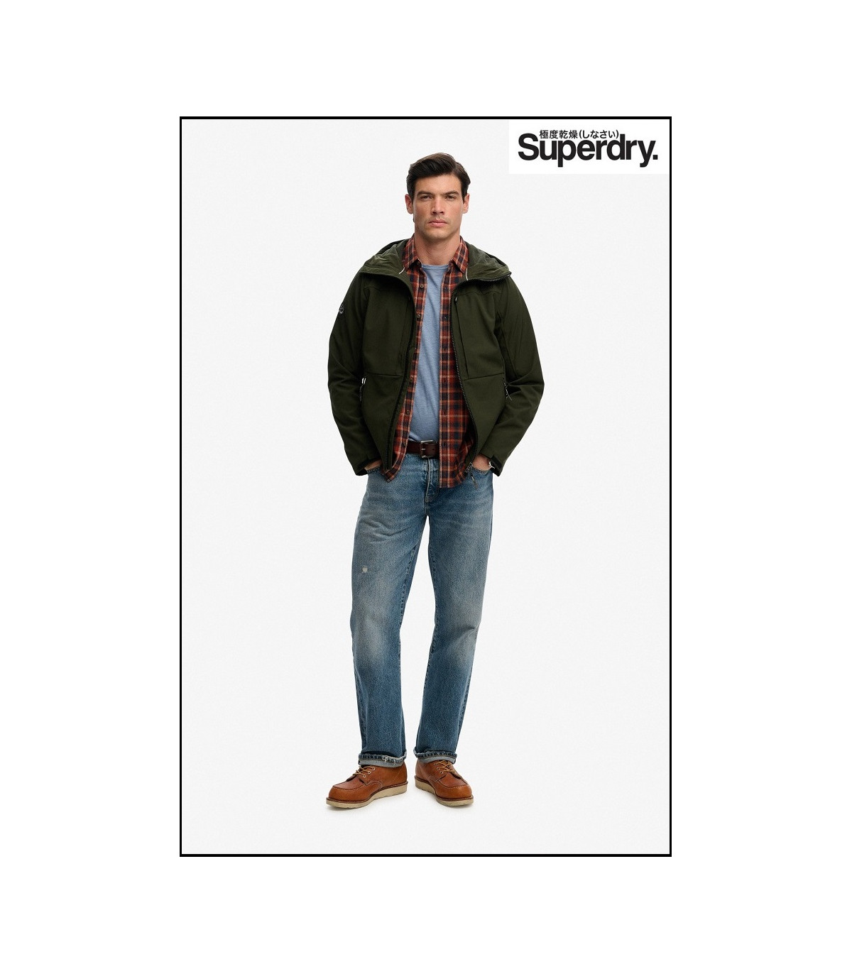CHAQUETA VERDE TREKKER SOFTSHELL SUPERDRY