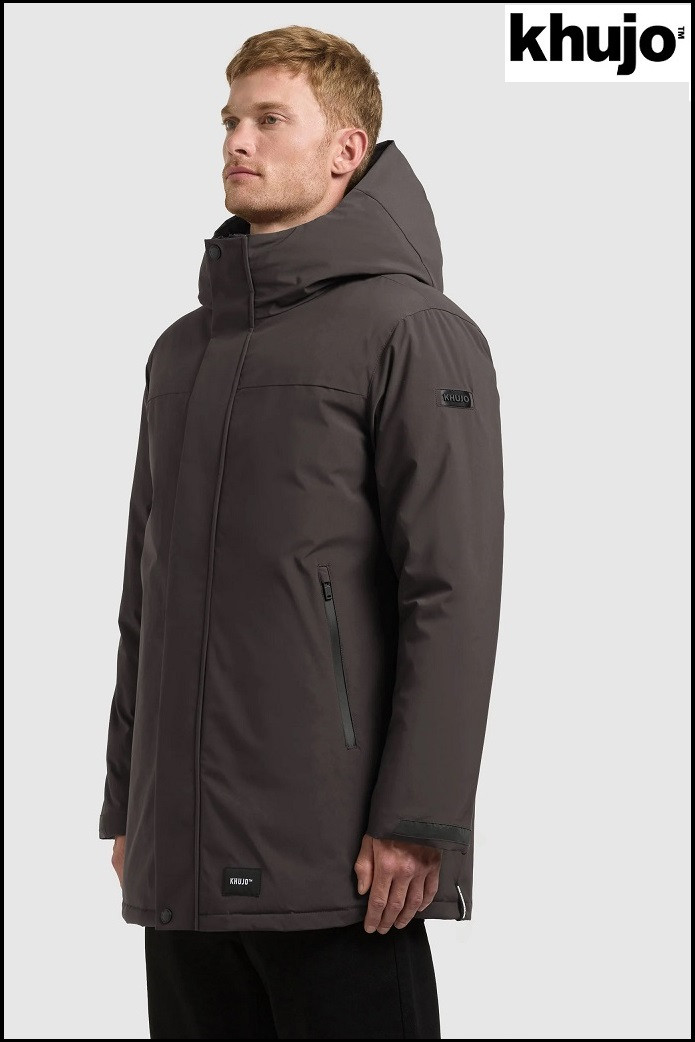PARKA GRIS OSCURO KHUJO