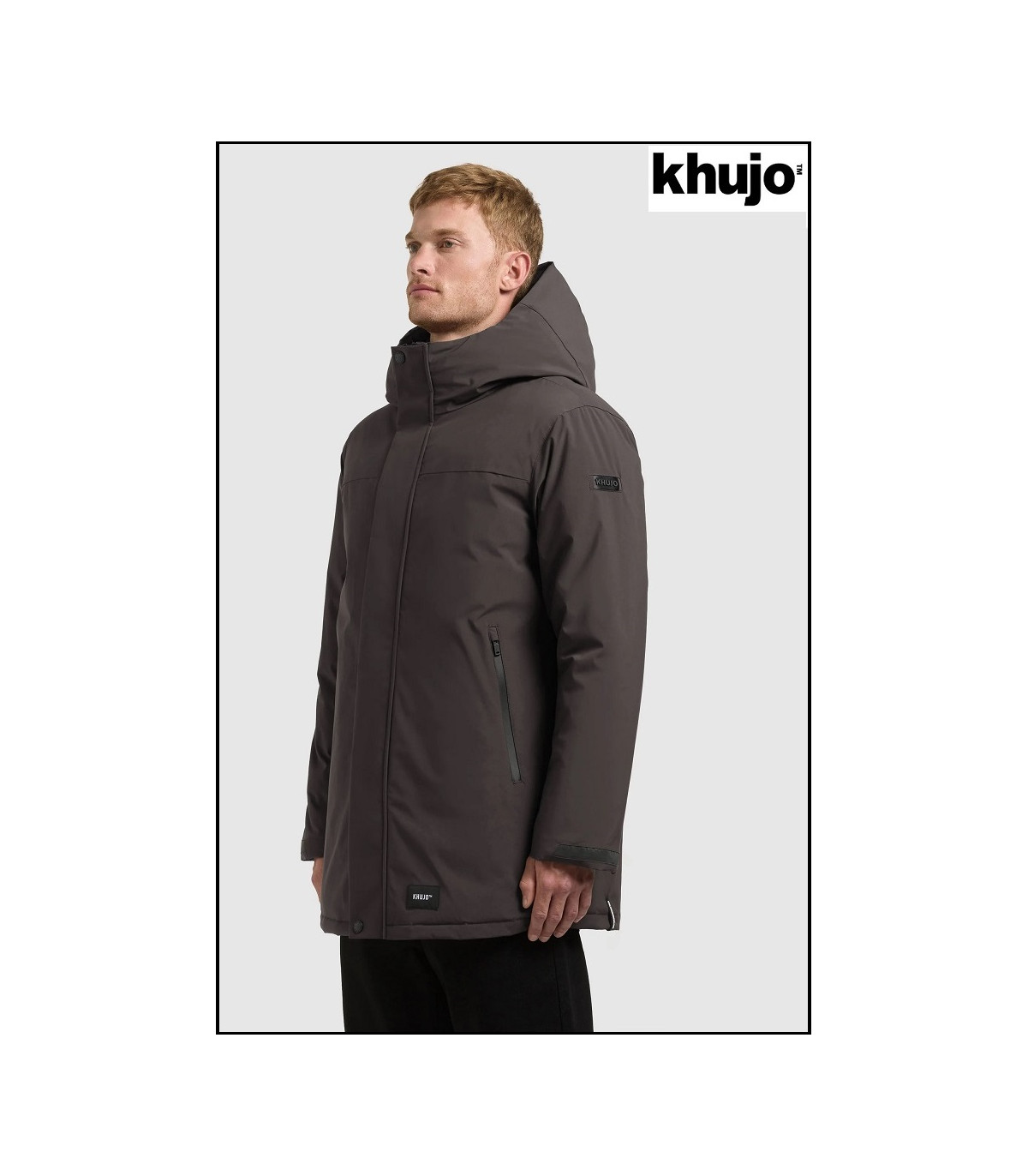PARKA GRIS OSCURO KHUJO