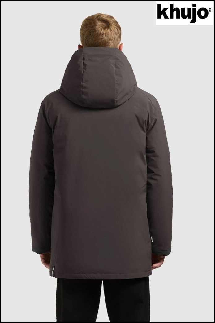 PARKA GRIS OSCURO KHUJO