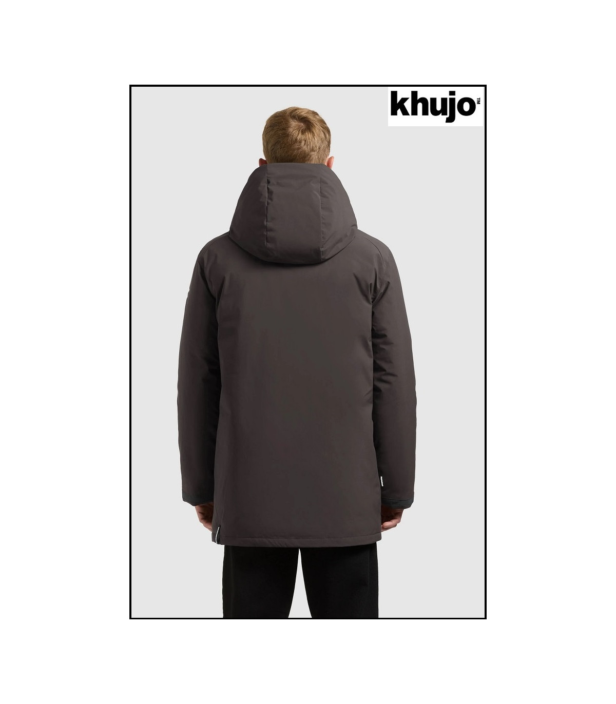 PARKA GRIS OSCURO KHUJO