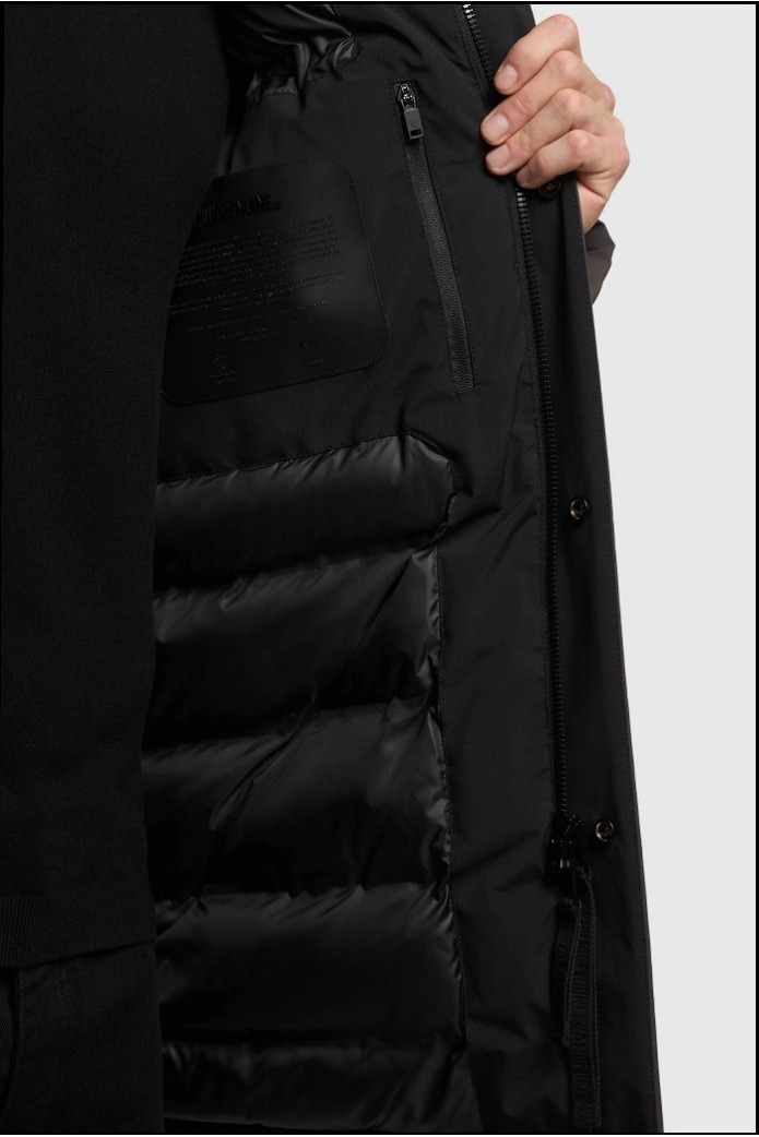 PARKA GRIS OSCURO KHUJO
