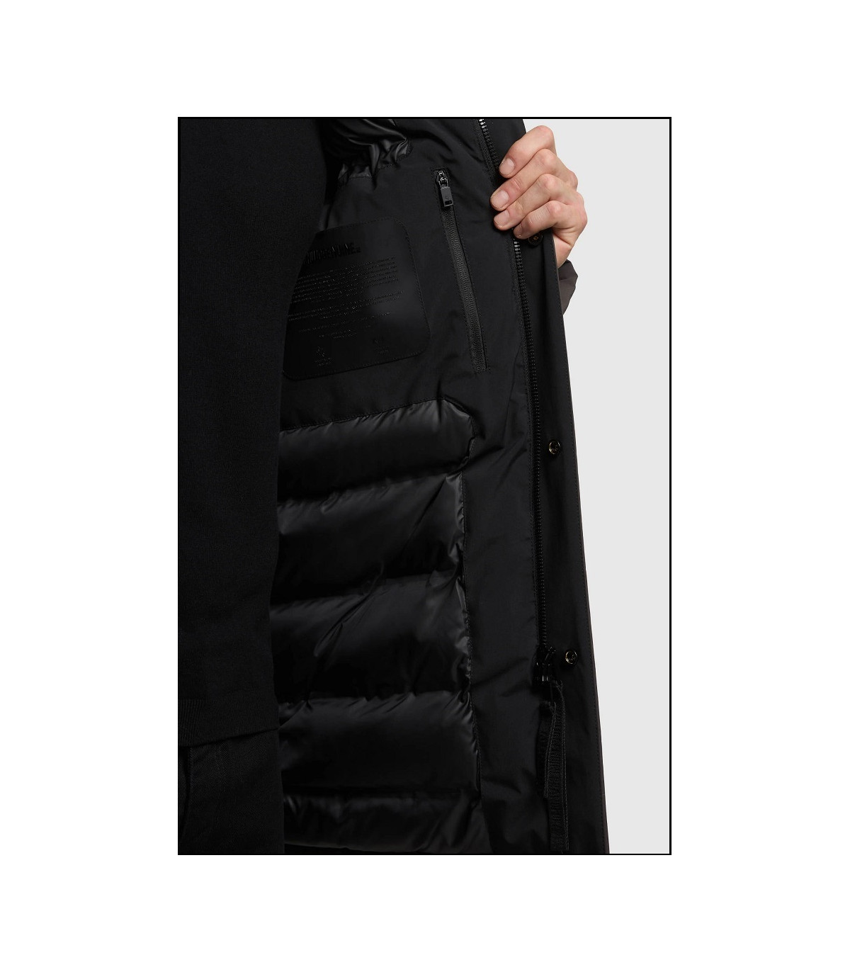 PARKA GRIS OSCURO KHUJO